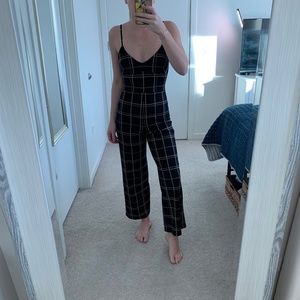 Leith Windowpane Check Jumpsuit Size XXS